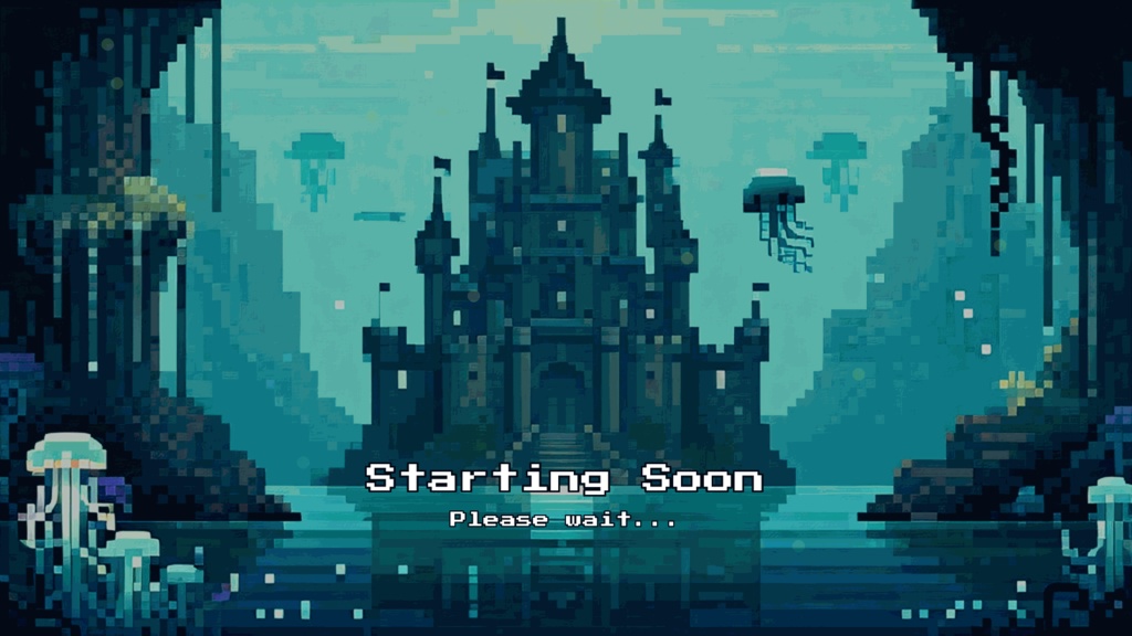 VTuber配信素材/ドット絵配信素材パック