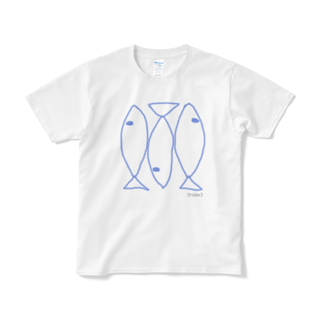 イワシＴシャツ（ホワイト）