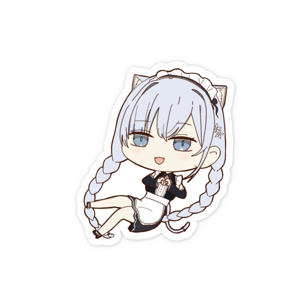 猫星 橘花 スマホステッカー【自分で描いたの】