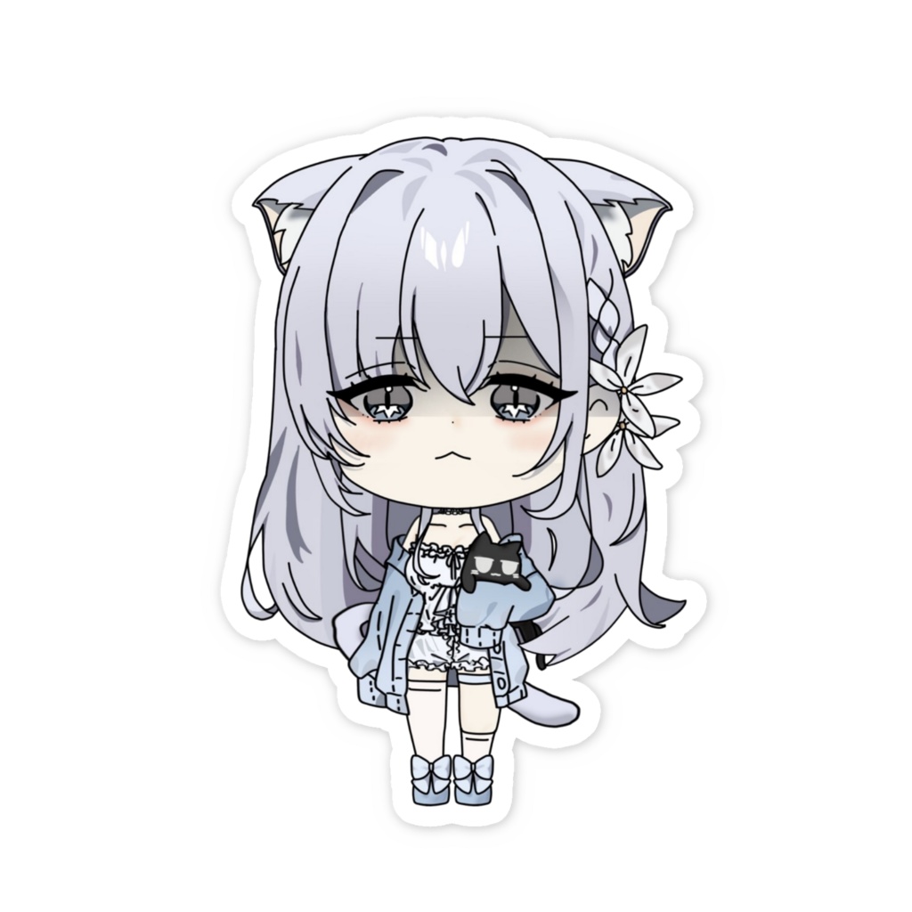 猫星 橘花 スマホステッカー【ロ】