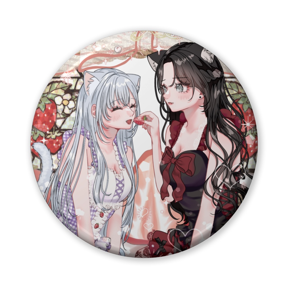 ストロベリー 缶バッジ-56mm