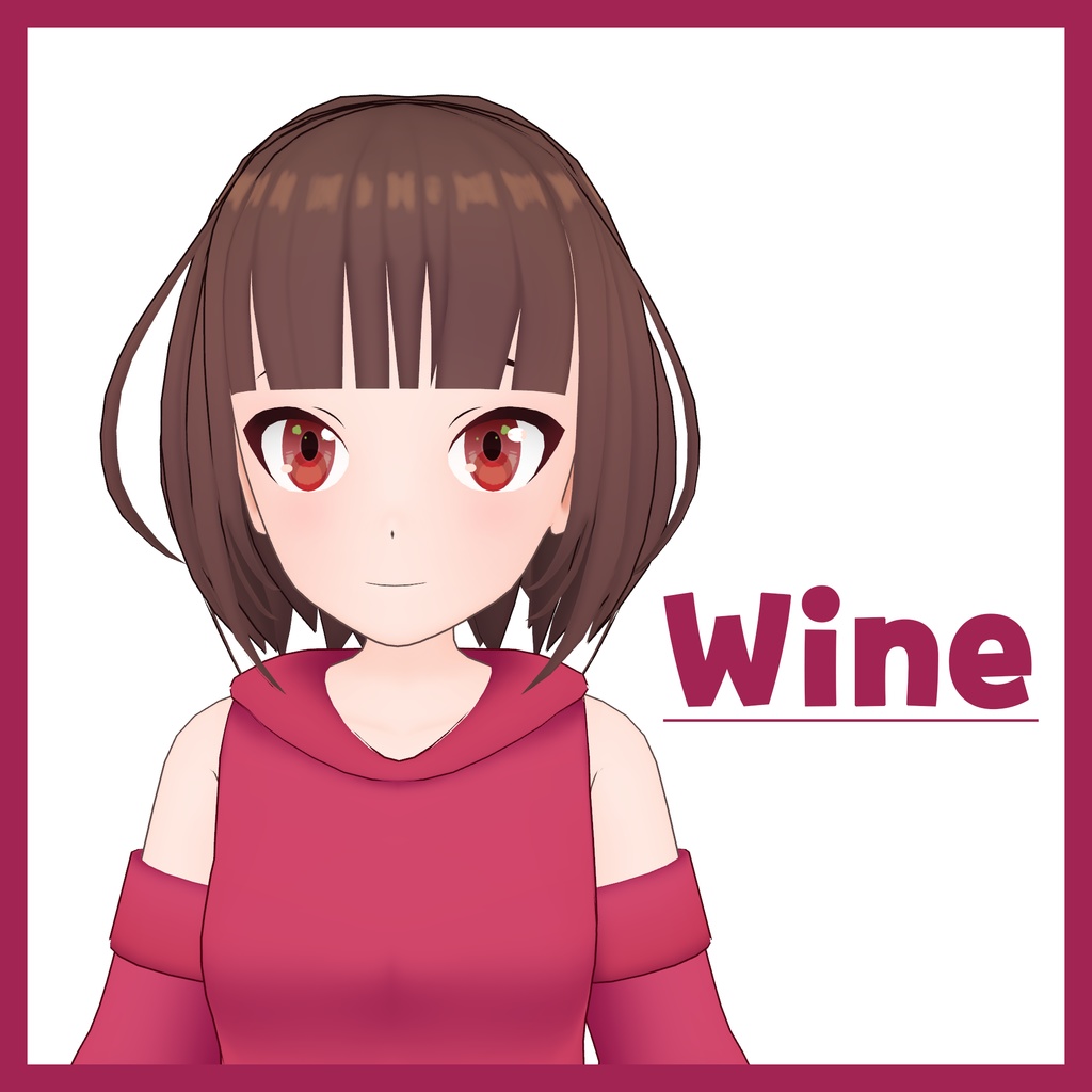 [Original 3d][VRC][VRM]-Wine