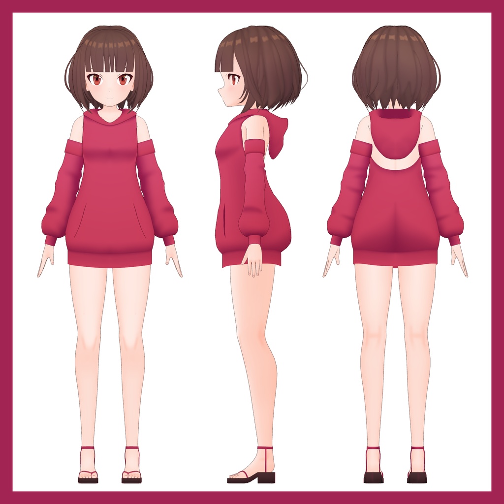 [Original 3d][VRC][VRM]-Wine - 3duckmodel - 2/4