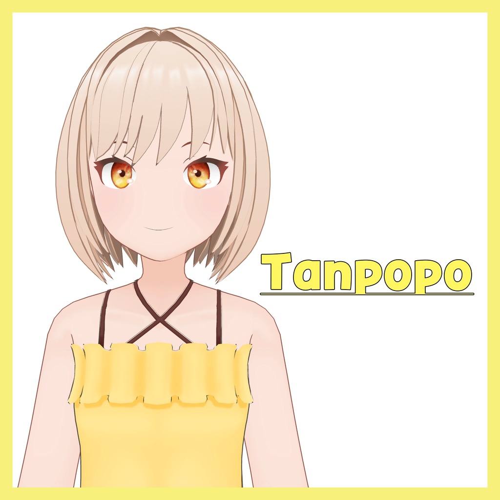 [Original 3d][VRC][VRM]-Tanpopo