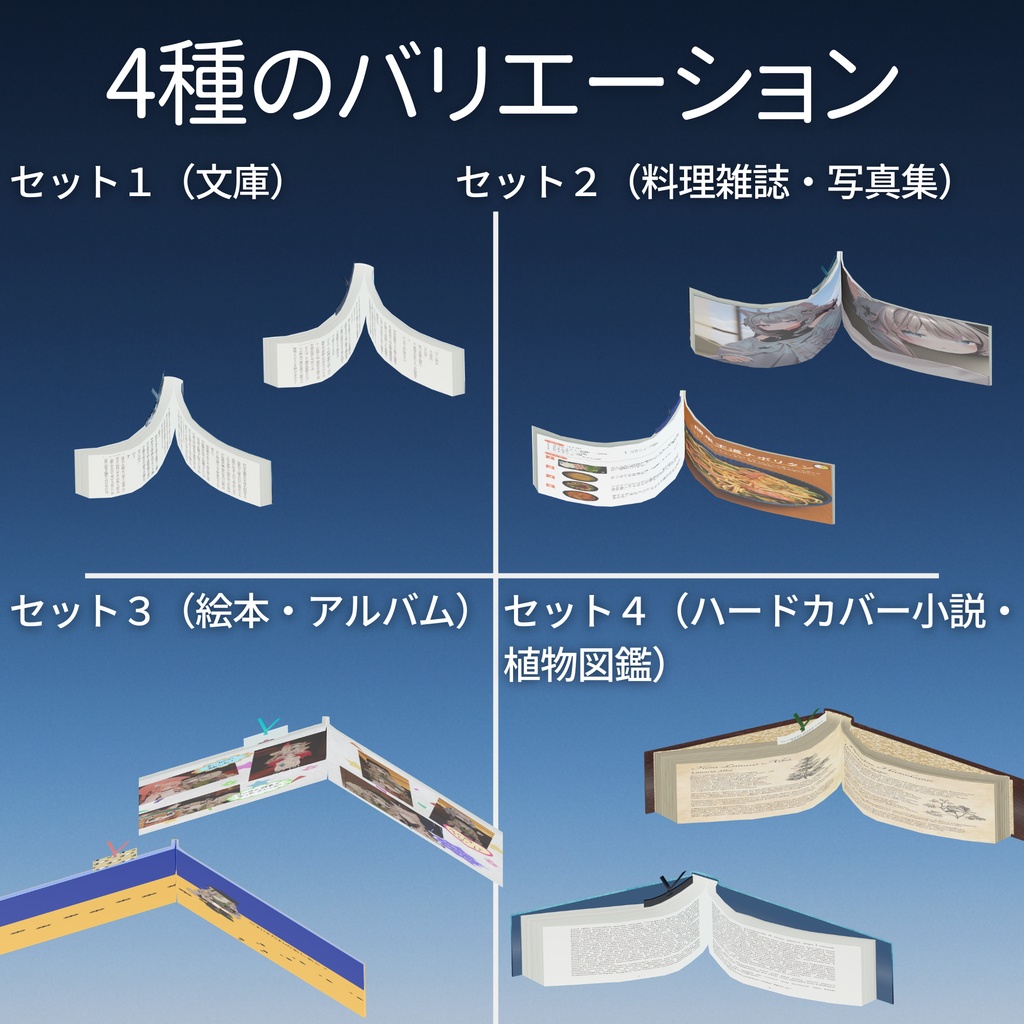 【めくれる!】アバター用読書ギミック 栞【VRChat】