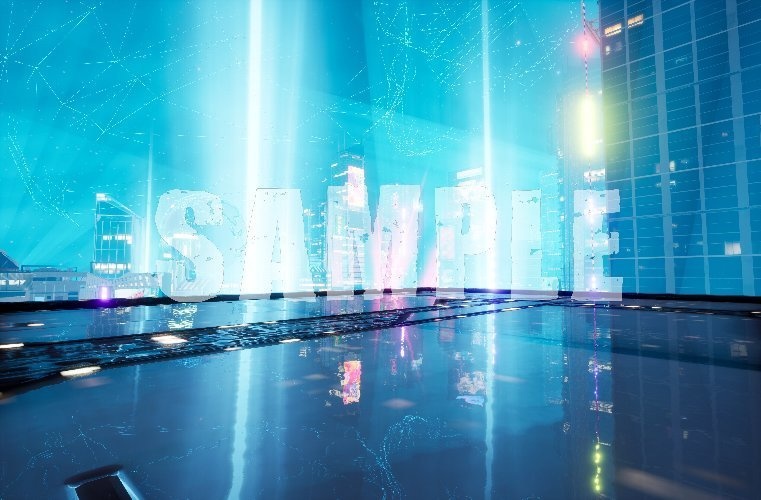 背景素材 未来都市 サイバーパンク014