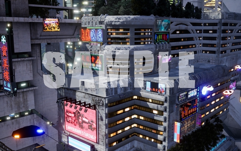 背景素材 未来都市 アジアン042