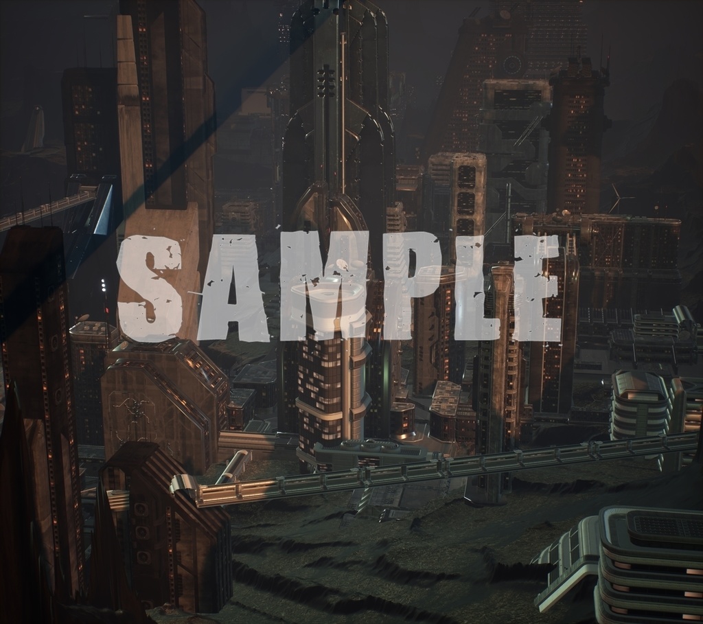 背景素材 未来都市 火星023