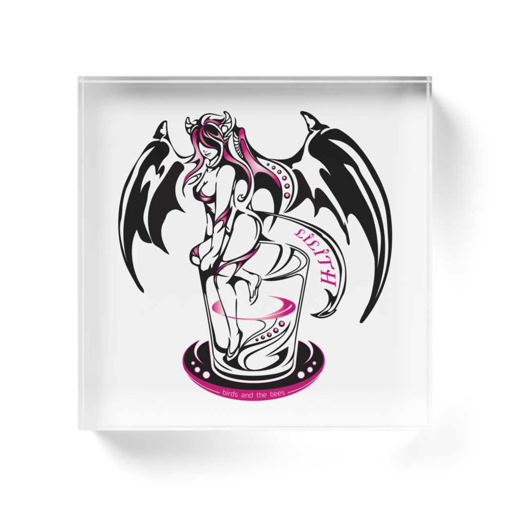 アクリルブロック ロゴデザイン 【サキュバス酒場LILITH】