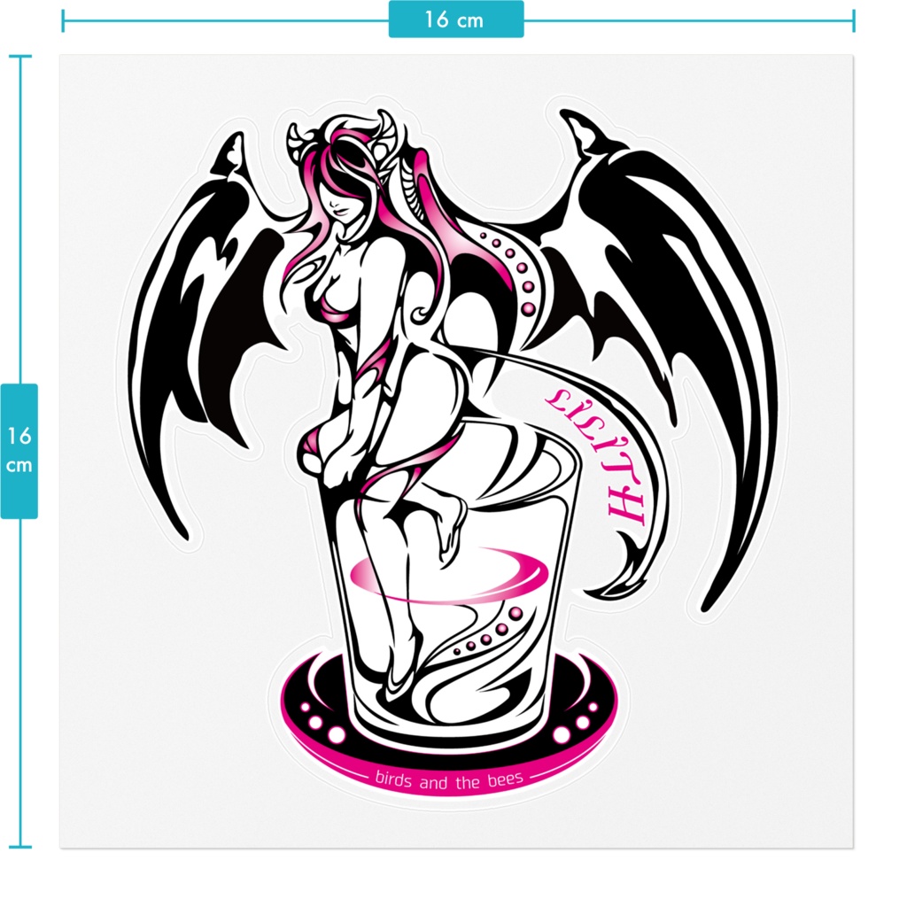 ステッカー ロゴデザイン 【サキュバス酒場LILITH】