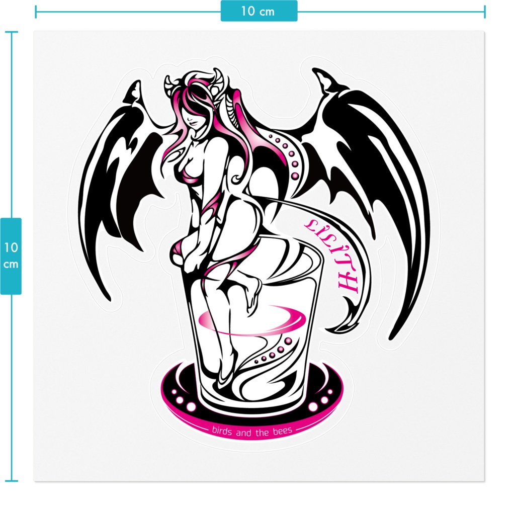 ステッカー ロゴデザイン 【サキュバス酒場LILITH】