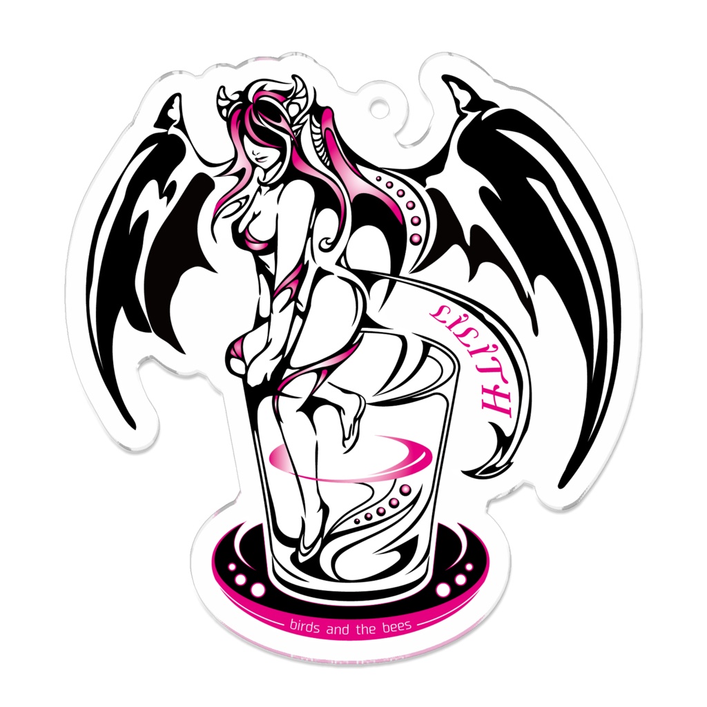 アクリルキーホルダー ロゴデザイン 【サキュバス酒場LILITH】