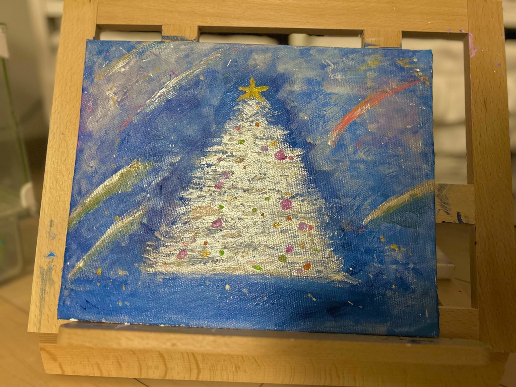 【ゆうちゃんお取置き】No.2 みるくちゃんの心を癒す絵画【白銀クリスマス】