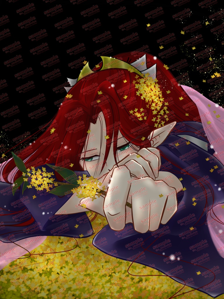 金木犀切り貼り素材シート