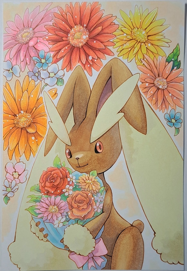 手書きイラスト　ミミロップ