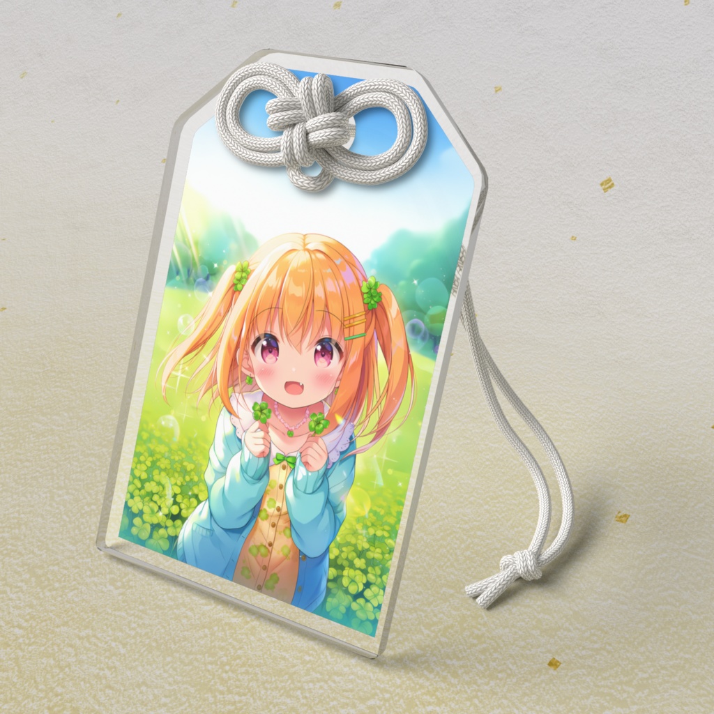 幸運おまもり（五つ葉クローバー ダブル）