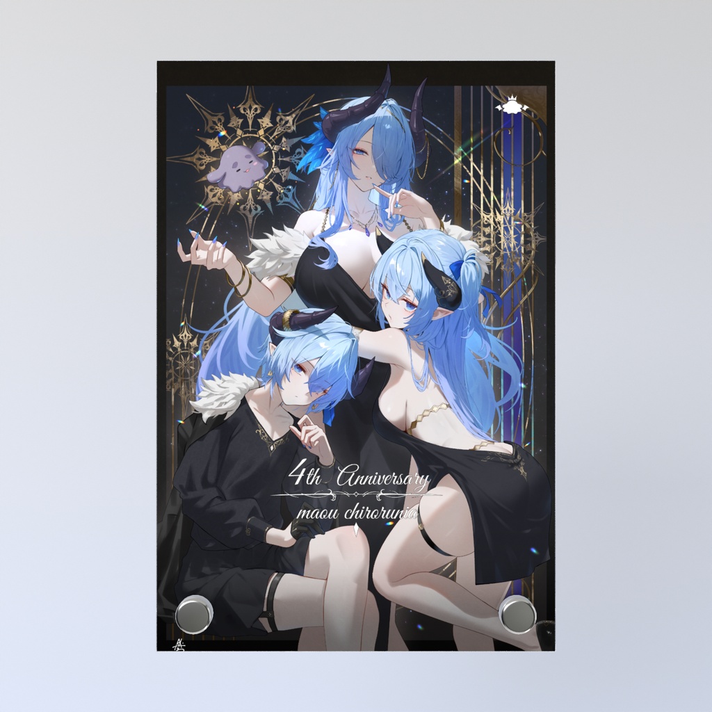 KKママの4周年イラストアクリルフォトパネル【8月末まで】