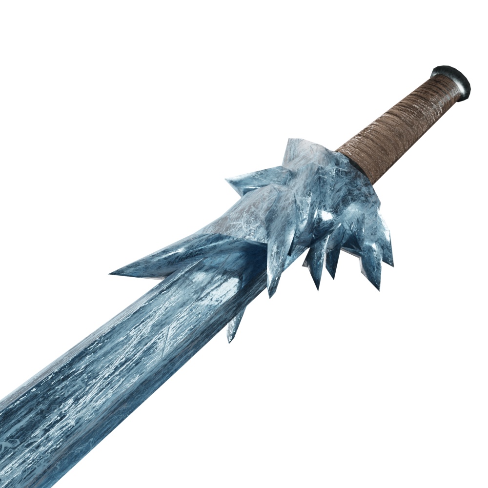 【3Dモデル】零氷-狼天絶(刀)