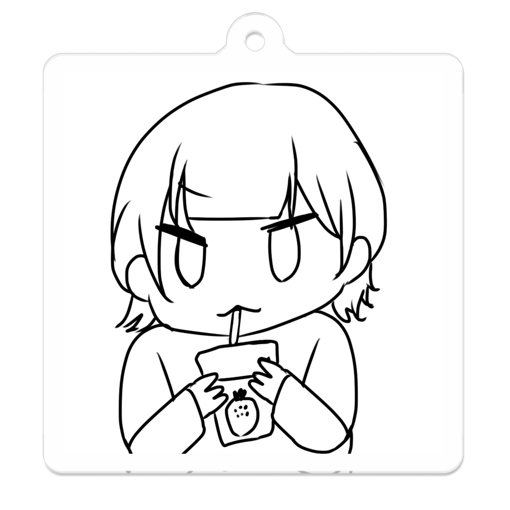 いちごオレゆるちアクキー