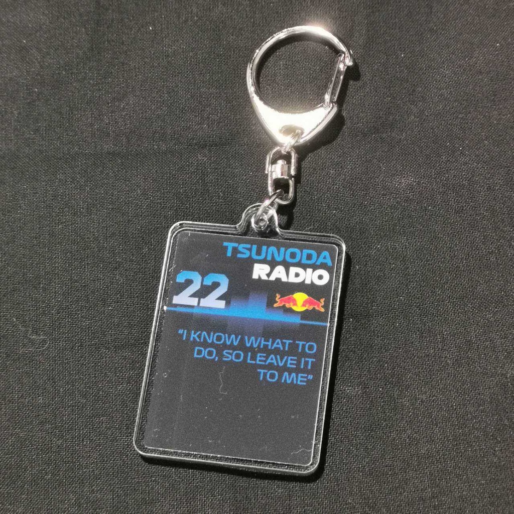 F1 ピットラジオアクリルキーホルダー　YT22 (2025 Abu Dhabi)