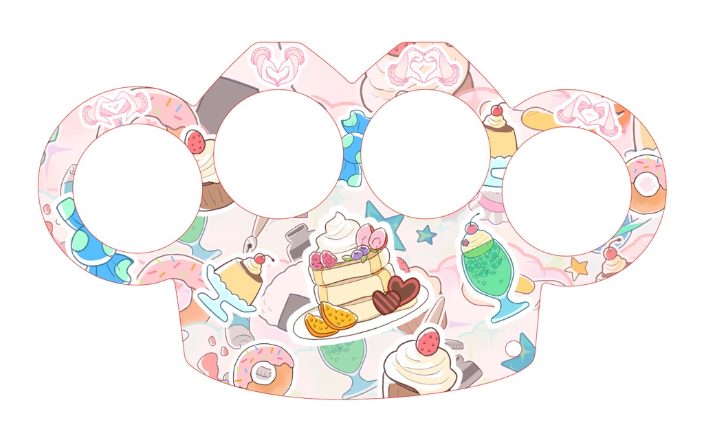 4周年記念メリケンサック〖type:KAWAIIBrassKnucles〗