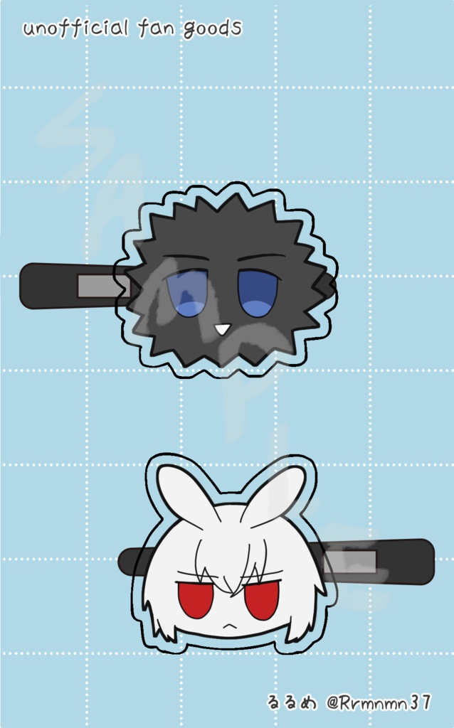 アクリルヘアクリップ