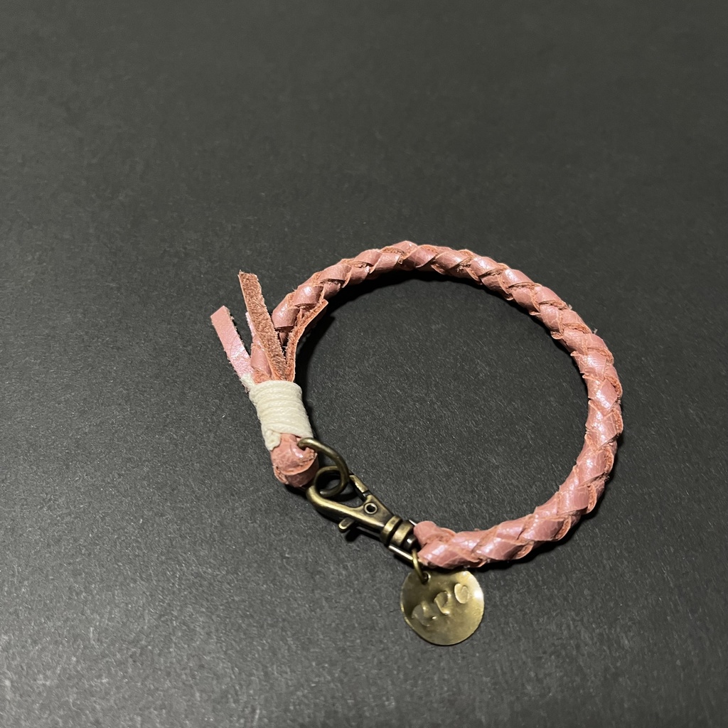 RPG Leather Bracelet （metal pink／Mサイズ）