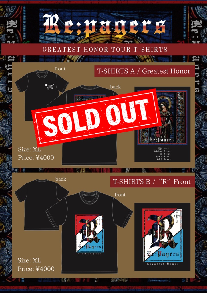 Tシャツ／Greatest Honor ツアー限定デザイン