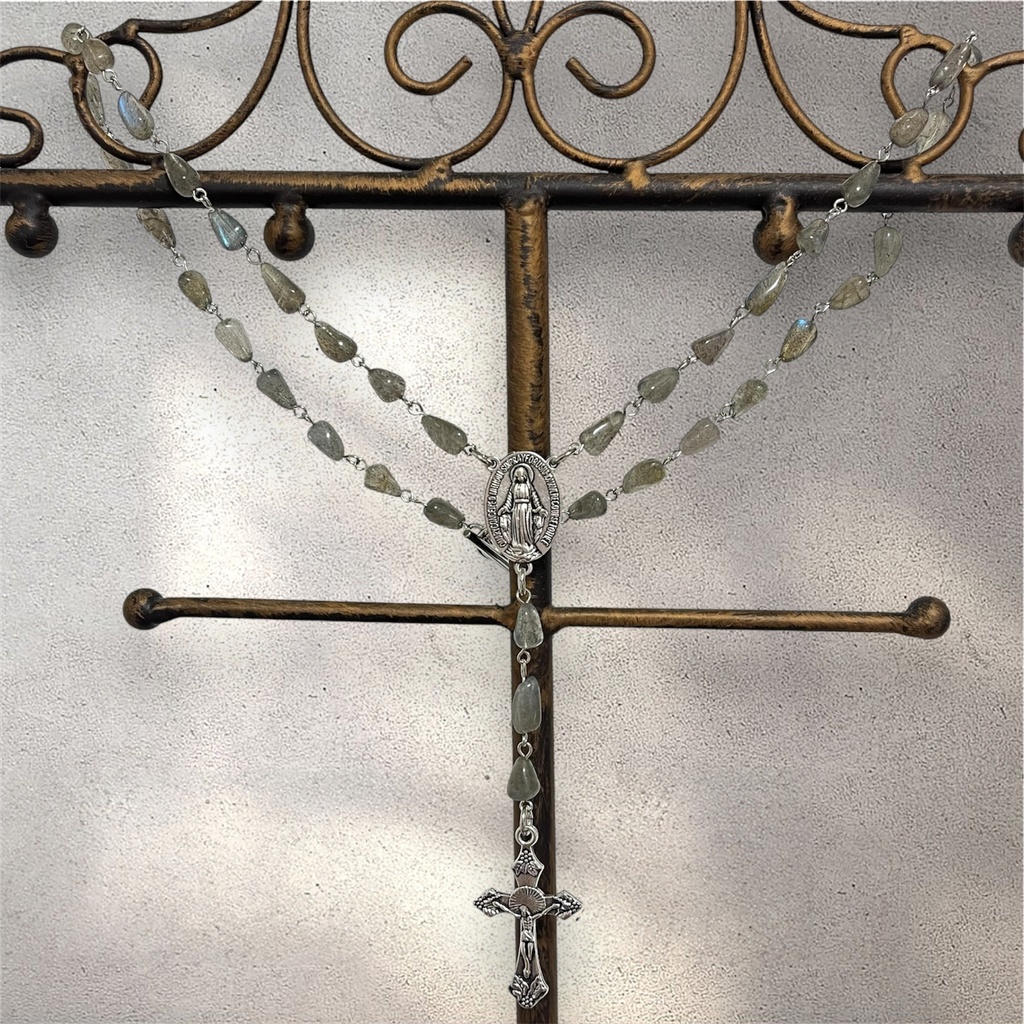 ロザリオ型ペンダント/ラブラドライト【オンラインストア限定】