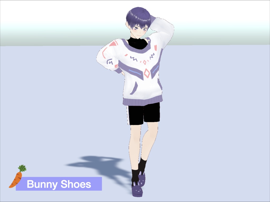 【VRoid】Bunny shoes 3D Clothing