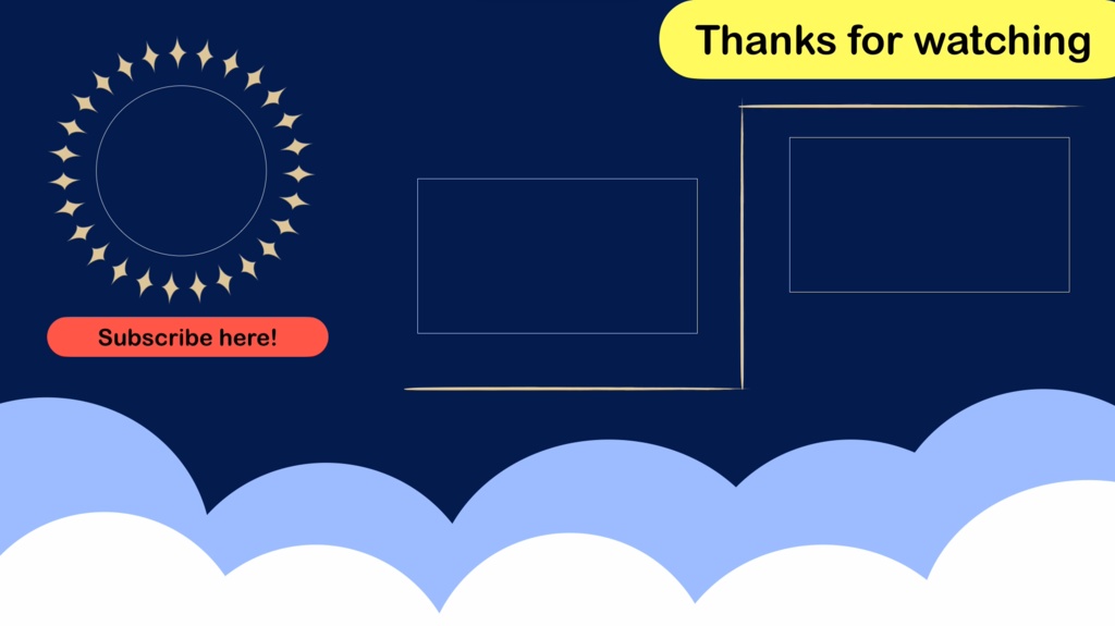 【無料あり】Thanks＆Subscribe Cloudy motion