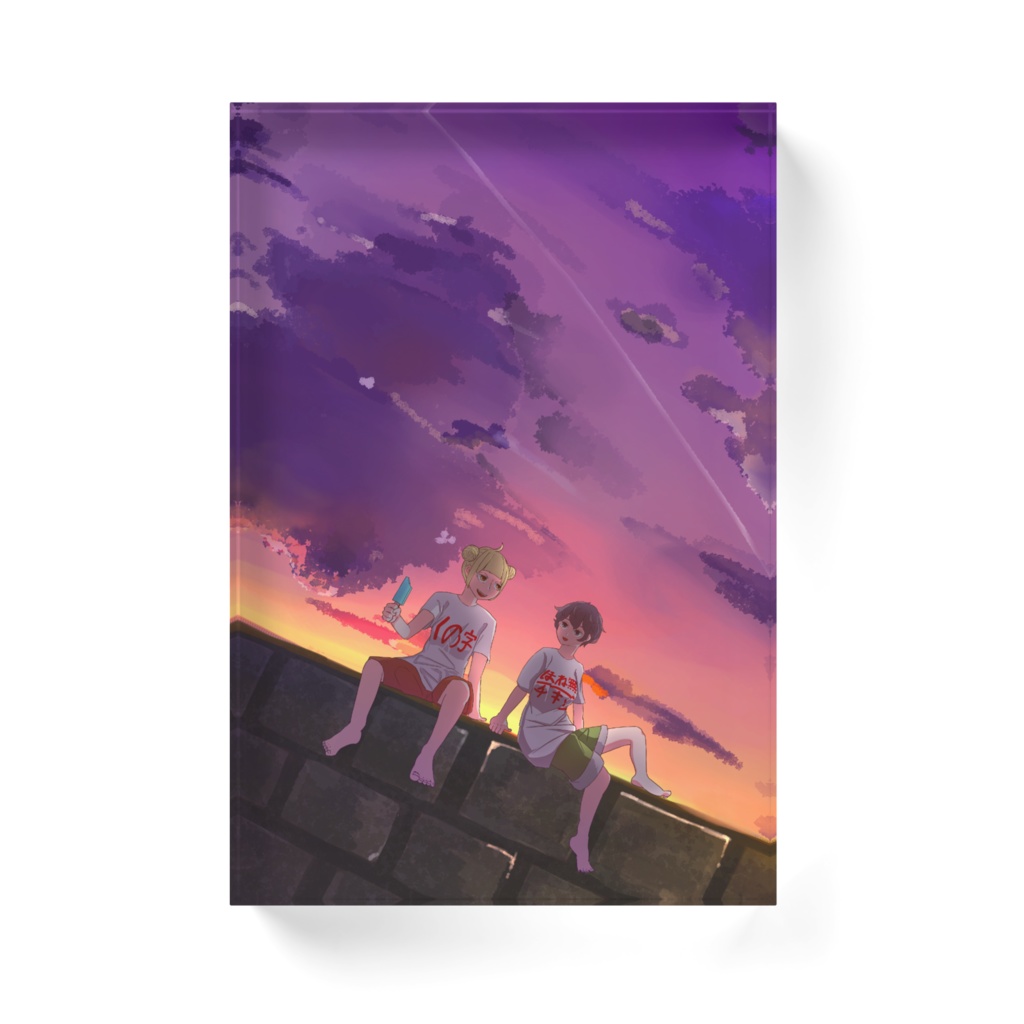 つゆりとすいかのアクリルブロック