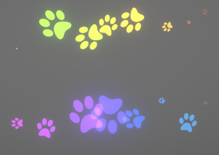 Pawprint Ground trails (multicolor)