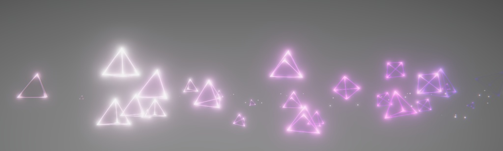 Triangle trails and aura