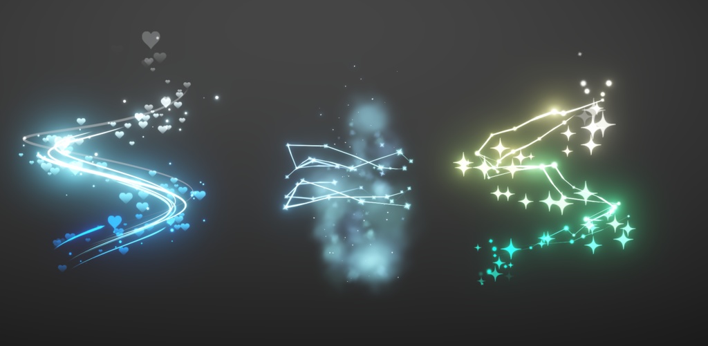 Swirl aura particles for VRC