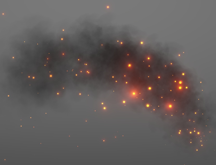 Ember trails (Unity and Vrchat)