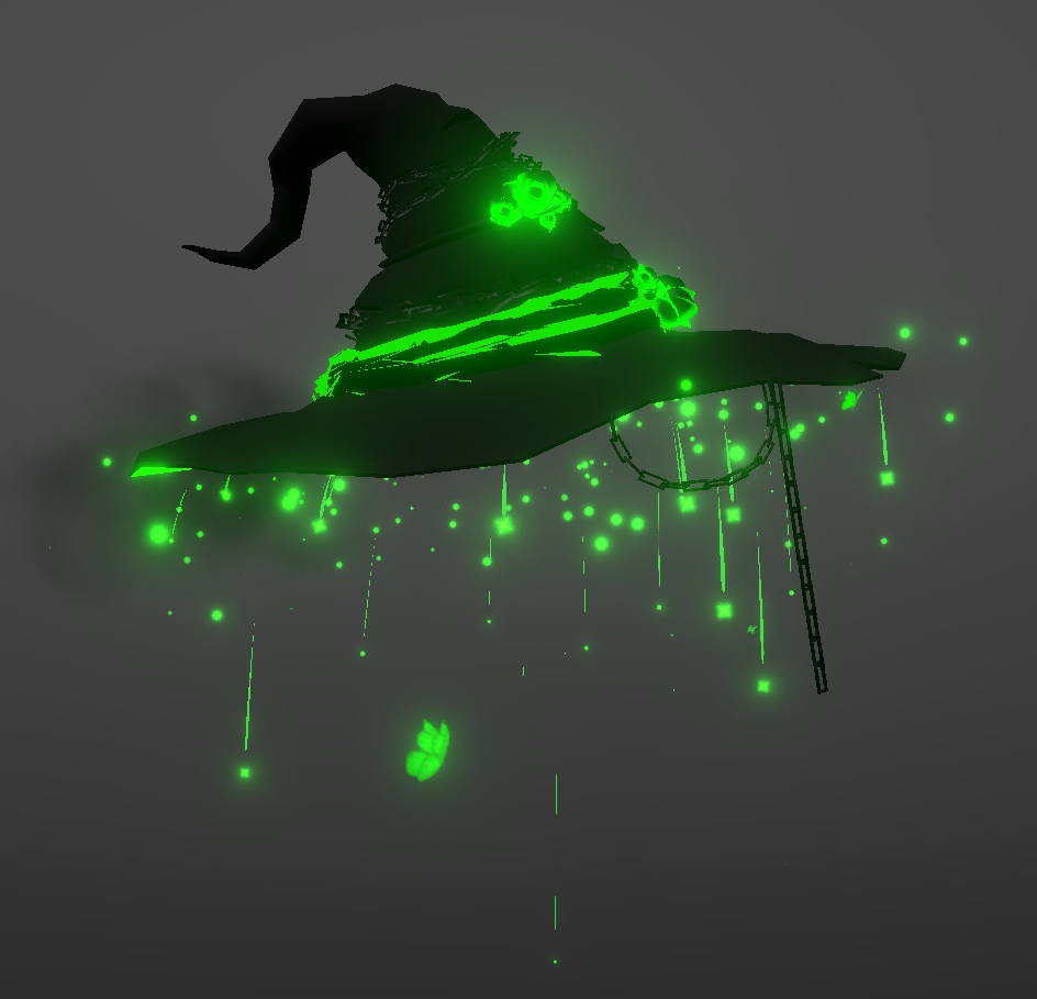 Witch Hat with particles VRC