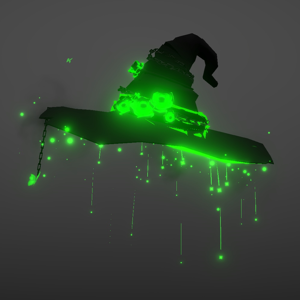 Witch Hat with particles VRC