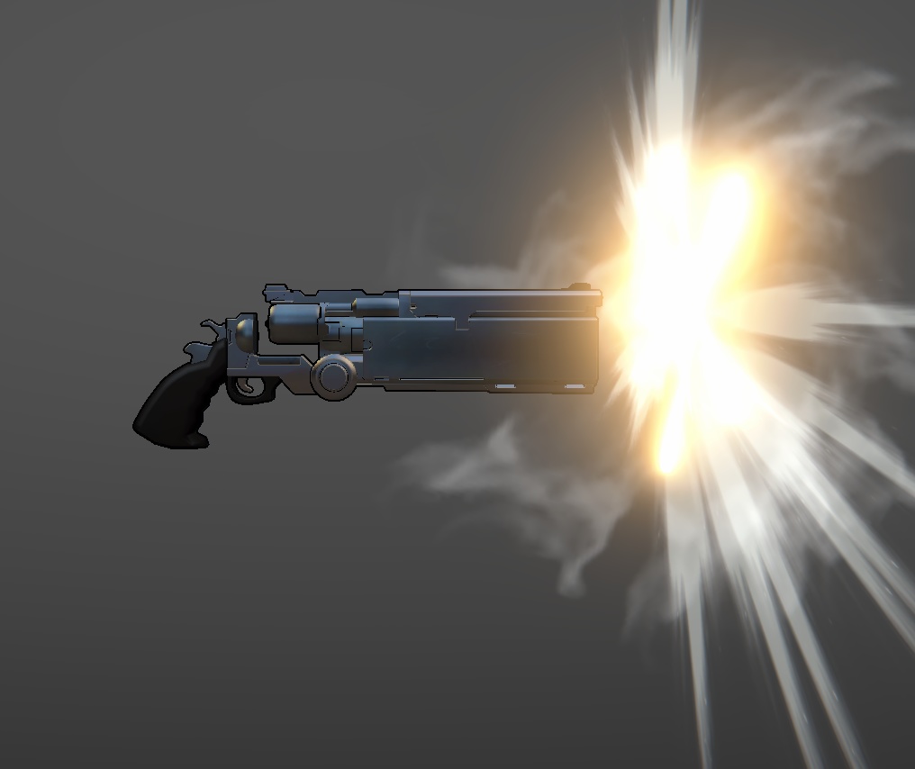 Vash's revolver with firing animation