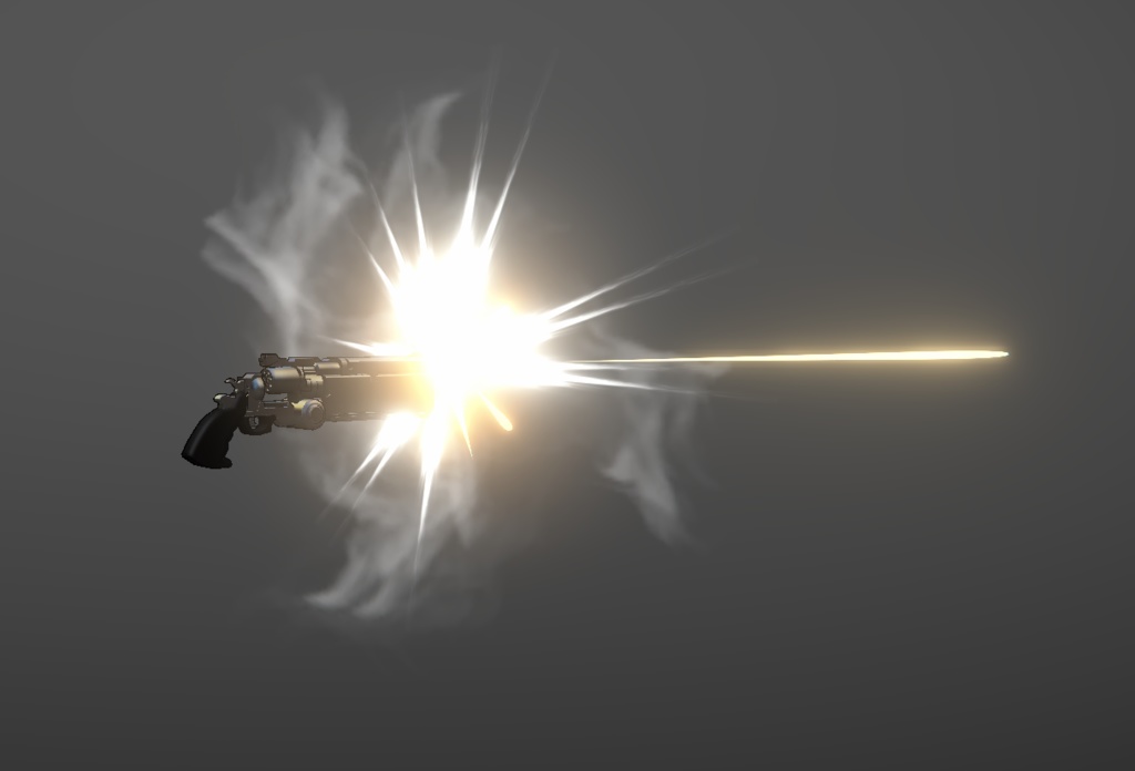 Vash's revolver with firing animation