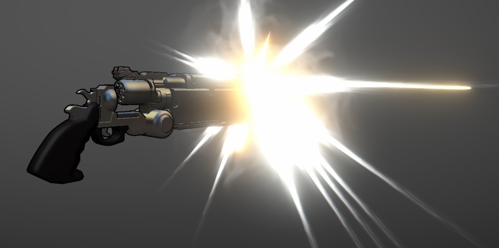 Vash's revolver with firing animation