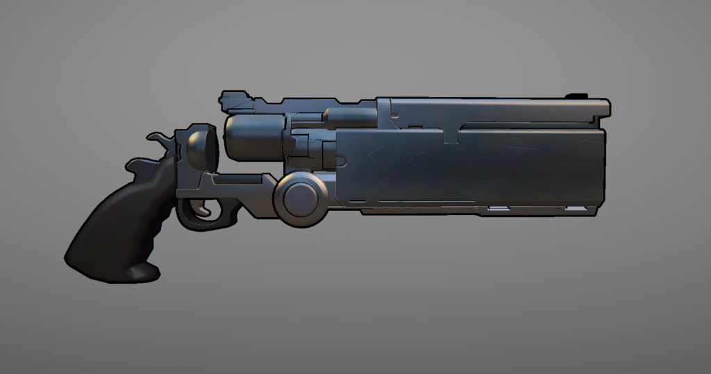 Vash's revolver with firing animation