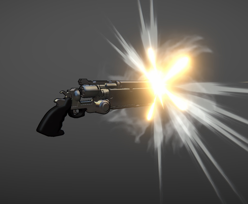 Vash's revolver with firing animation