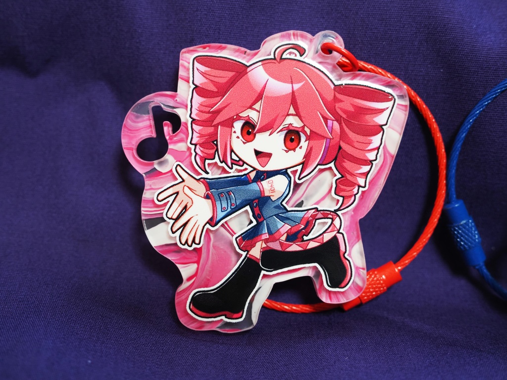 【UTAU】重音テト・欲音ルコ アクリルキーホルダー【UTAって創るオンライン】