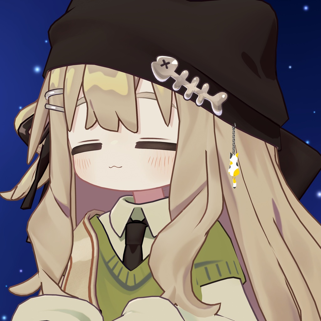 揺れる猫のピアス -Swing cat earring-