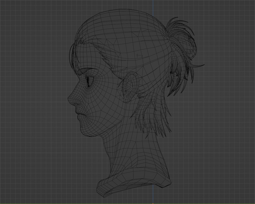 Eren Jaeger Head 3D Model – Clean Topology
