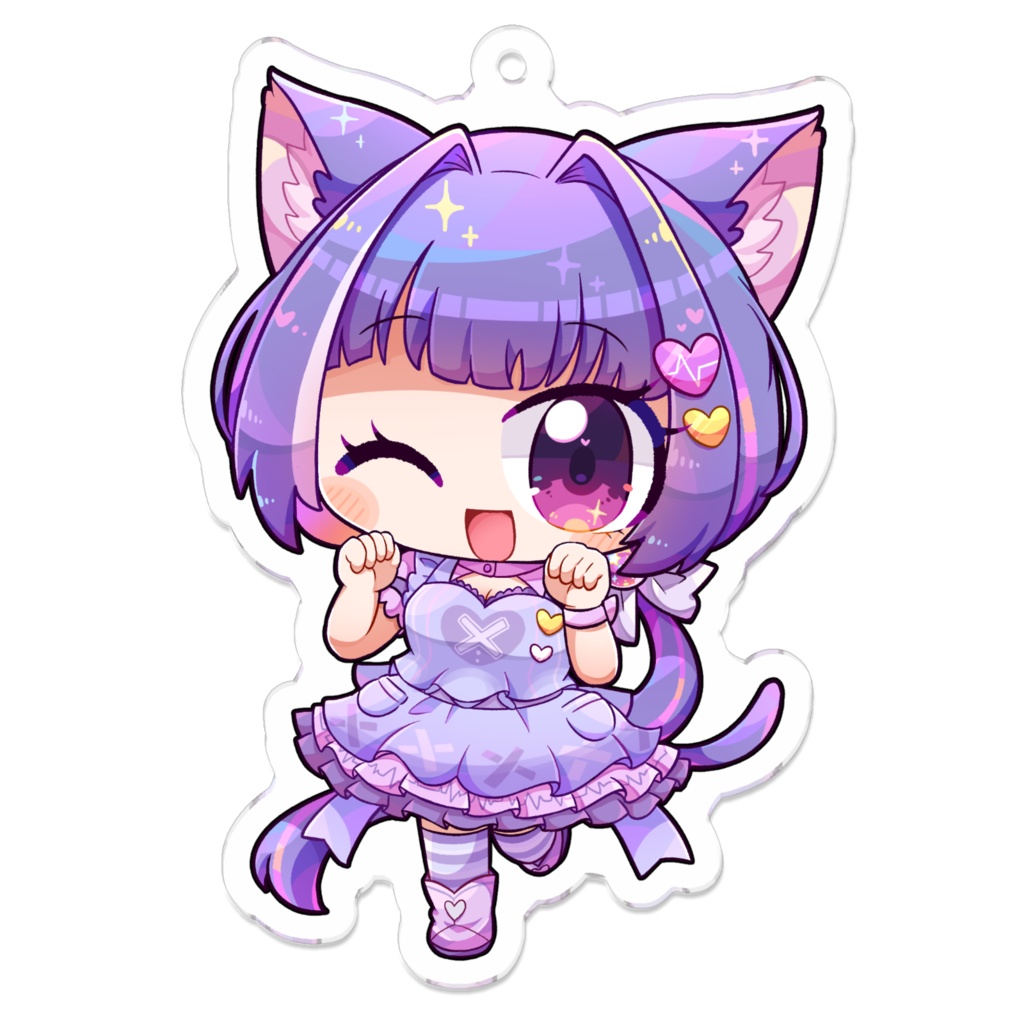 満月りこる×ぺぽよ コラボアクリルキーホルダー