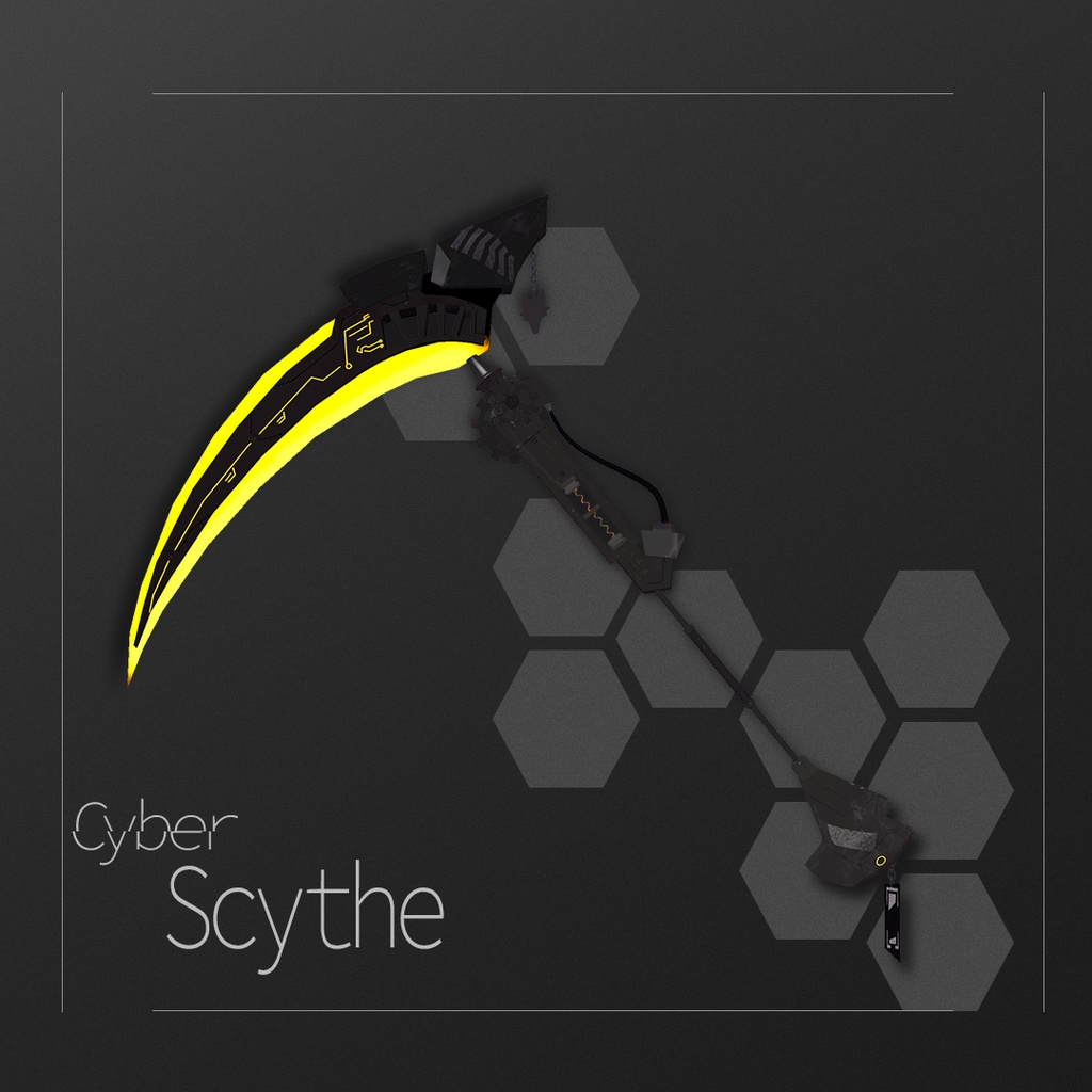 【オリジナル3Dモデル】Cyber Cythe - サイバー 鎌