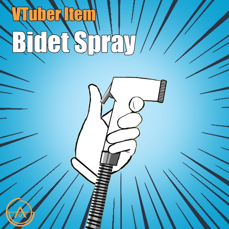 Vtuberさん向け - Bidet Spray VTube Studio - Live2D Item