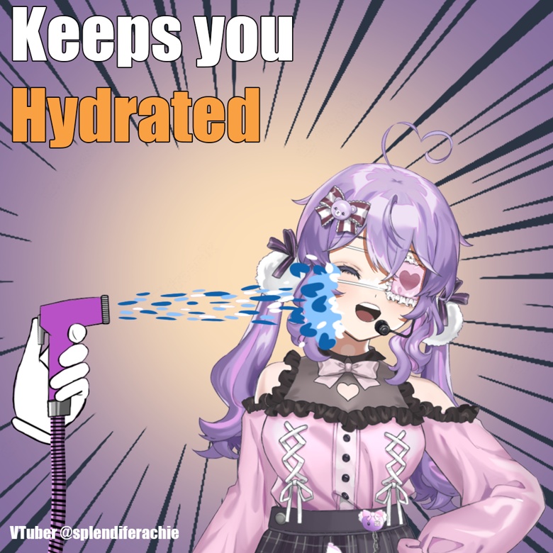 Vtuberさん向け - Bidet Spray VTube Studio - Live2D Item